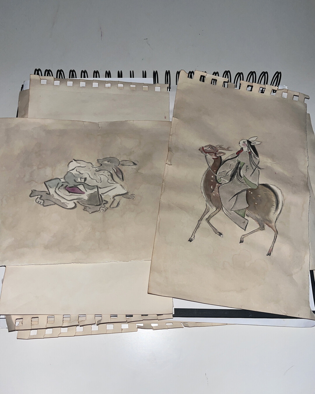 Studies I made from a book of Yokai (2025)