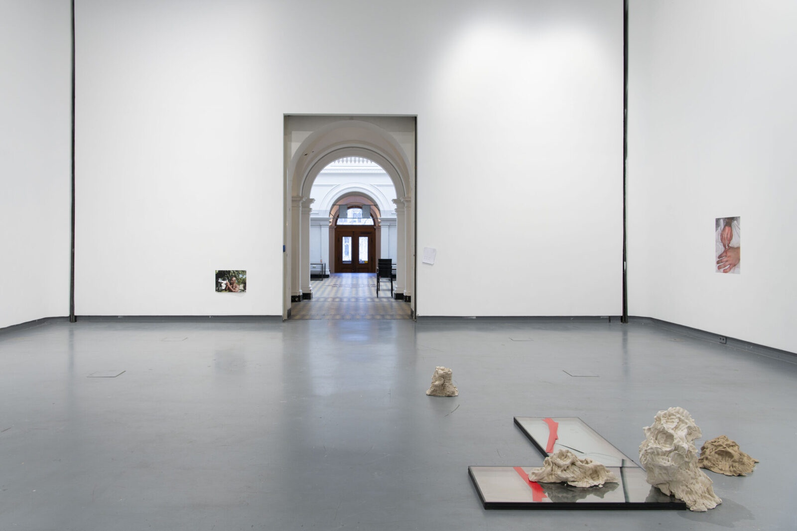Installation view of The softest hard at HGB Gallery
